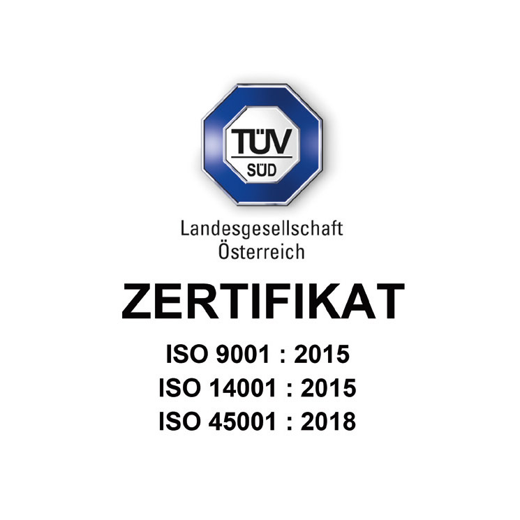 TUEV ISO Zertifikat Rgb